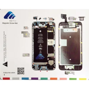 Pizarra magnética para organizar tornillos iPhone 7 con guía de colores