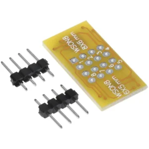 Placa adaptadora WSON8 a DIP8 para programadores QFN8/DFN8 y MLF8