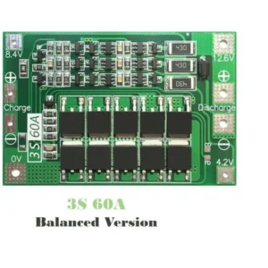 Placa de protección PCB 3S 60A equilibrada para batería de litio