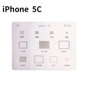 Placa stencil IC iPhone 5C para reballing BGA con calidad Mlink