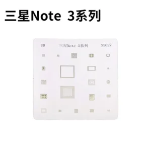 Placa stencil IC Samsung Note 3 para reparación BGA con calor directo