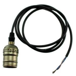 Portalámparas industrial E27 con cable de 1,1 m, modelo E1