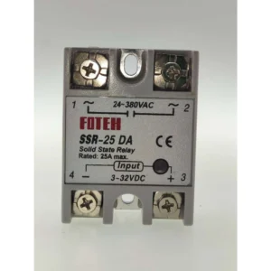 Relé estado sólido Fotek SSR-25 25A para control eléctrico eficiente