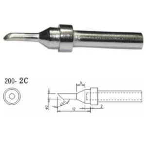 Repuesto punta soldador Mlink S4 MOD 200-2C compatible con estaciones de soldadura