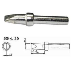 Repuesto punta soldador Mlink S4 MOD 200-4,2D compatible con estaciones de soldadura