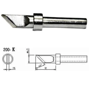 Repuesto punta soldador Mlink S4 MOD 200-K compatible con estaciones de soldadura