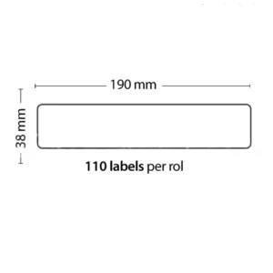 Rollo de 110 Etiquetas Adhesivas compatibles Dymo 99018 tamaño 190mm x 38mm
