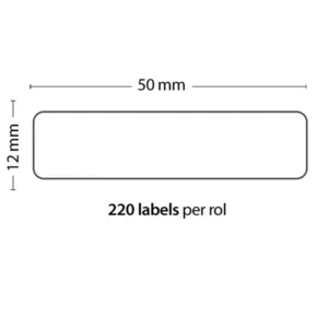 Rollo de 220 etiquetas adhesivas compatibles Dymo 99017 tamaño 50x12mm