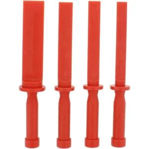Set de raspadores cincel plástico 4 piezas para remoción segura de adhesivos