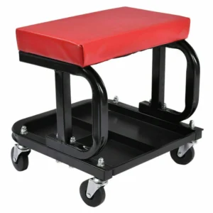 Silla Taller Mecánico con 4 Ruedas y Bandeja para Herramientas TSX TOOL