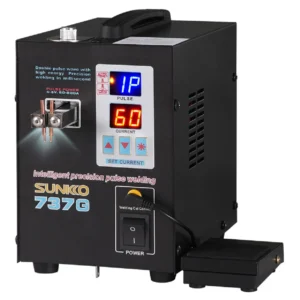 Sunkko 737g Maquina de soldadura de puntos por pulsos para baterías 18650 y 2170