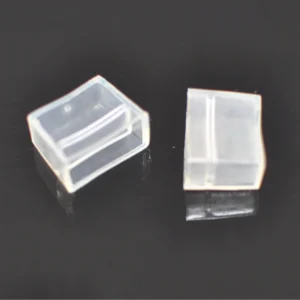 Tapon final de PVC transparente para tira LED 220V AC 14mm