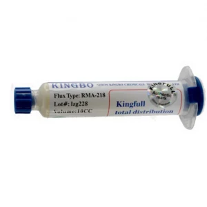 Tubo 10cc Kingbo RMA-218 Flux para desoldar y limpieza electrónica