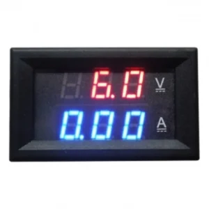 Voltímetro y amperímetro digital empotrable rojo 4.5-100V y 0-10 amperios