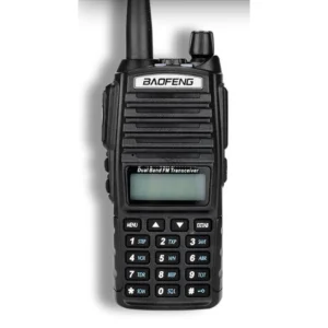 Walkie Talkie Baofeng UV82 con doble botón para hablar y alta potencia