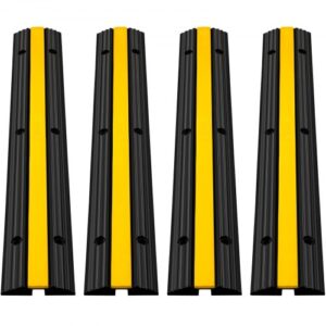 VEVOR Protector de Cables para Suelo Carga de 8164 kg Pasacables Suelo 102 x 15,5 x 3 cm Canaleta Cables Suelo el Reductor de Velocidad para Protección de Cables Eléctricos