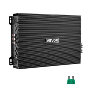 VEVOR Amplificador para Automóvil 4 Canales Clase AB Máximo 4 x 200W a 4 ohmios y 4 x 400W a 2 ohmios, Amplificador Estéreo de Audio para Coche Puenteable para Sedán SUV Vehículo Todoterreno Camioneta