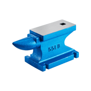 VEVOR Yunque Herrero 25 kg de Una Sola Pieza de Hierro con Agujeros Cuadrados, Ideal para Metalúrgicos y Herreros en Taller de Metal y para Remachar Aplanar Forjar y Formar Metal