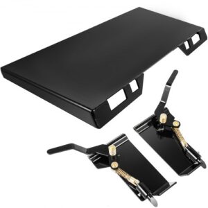 VEVOR Accesorio para minicargador Placa de liberación rápida para minicargador de 1/4" Ancho interior para minicargador de 45" Altura para cucharones, arados y horquillas de 18,5"