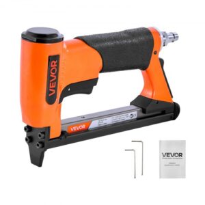 VEVOR Grapadora Neumática para Grapas de Alambre Fino Serie 80, Corona 12,8 mm, Longitud 6-16 mm, Carga Máxima 150 Piezas, para Tapicería, Carpintería y Proyectos de Bricolaje, 220 x 145 x 45 mm