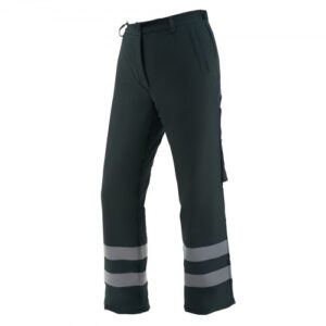 VEVOR Polainas para Motosierra con Cinturón Ajustable y Bolsillo para Equipo, Clase A 8 Capas, Equipo de Seguridad para Motosierra para Leñadores, Trabajadores Forestales, Talla L, Color Negro