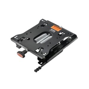 VEVOR Kit de Suspensión de Asiento con Riel Deslizante Universal Ajustable de Adelante Hacia Atrás de 150 mm, Tipo Resorte Distancia de Amortiguación 30 mm, Compatible con Cortacésped, Excavadora