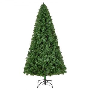VEVOR Árbol de Navidad Artificial, Decoración de Interiores con 1250 Ramas de PVC Ignífugo y Base de Metal, Ideal para Salón, Dormitorio, Centro Comercial, Parque y Oficina, Verde, 1140 x 1800 mm
