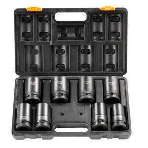 VEVOR Juego de Llaves de Vaso de Impacto 2,54cm Herramienta de Trinquete 8 PCS