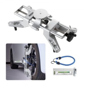 VEVOR Abrazadera para Ruedas y Adaptador Magnético, Herramienta de Alineación de Ruedas de Aleación de Aluminio 1 Pieza para Medición Precisa de la Caída, Compatible con Llantas 27,94-63,50 cm