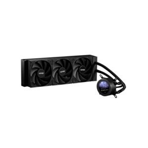 VEVOR Enfriador de Agua para CPU, 3 Ventiladores PWN de 120 mm, bomba, Pantalla de 2,1", Ventilador de Enfriamiento de CPU de 2200 RPM Máx para Intel 115X/1366/2011/1700/1200, AMD AM4/AM5, Negro