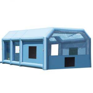 VEVOR Cabina de Pintura Inflable de 8 x 4,5 x 3 m con Potentes Sopladores de 950 W+750 W y Sistema de Filtro de Aire, Cabina de Pintura portátil para Camiones Pequeños, Motocicletas Grandes