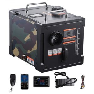 VEVOR Calentador Diésel de 5-8KW, Todo en Uno, Portátil, con Control por Aplicación Bluetooth, Mando a Distancia y Pantalla LCD, para Camiones, Furgonetas, Autocaravanas, Caravanas y Garajes, 7 L