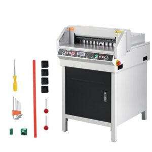 VEVOR Cortadora de Papel Eléctrica Corte Máximo de 450 mm Grosor de Corte de 40 mm Máquina Cortadora de Papel de Alta Resistencia pantalla LCD con Control de Botones Ideal para Oficina, Laboratorio