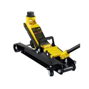 VEVOR Gato de Bajo Perfil de Acero Carga Máxima de 2,5 T Gato Hidráulico para Coche Rango de Elevación 85-380 mm Bomba Hidráulica Simple Gato Carretilla para Coches Familiares, Camiones, Todoterrenos