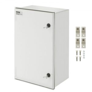 VEVOR Caja Eléctrica de Fibra de Vidrio, Montaje en Pared de 60x40x23 cm