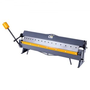 VEVOR Dobladora de Cajas y Bandejas, Dobladora de Chapa Metálica de 127 cm, Capacidad para Acero Dulce de 1,5 mm, Ajustable de 0-135°, Máquina Plegadora de Metal con 16 Dedos para Doblado Preciso