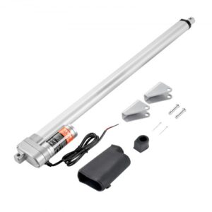 VEVOR Actuador lineal de 12 V, actuador lineal IP65 impermeable de 20 pulgadas, actuador de movimiento lineal de 660 libras/3000 N 0,19 pulgadas/s con soporte de montaje para uso en exteriores
