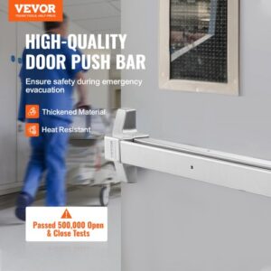 VEVOR Barra de Empuje para Puerta de Emergencia Ancho de 71-104 cm Dispositivo de Salida de Pánico Manija de Barra para puerta de salida Evacuación Rápida para Centros Comerciales Hospitales Hoteles