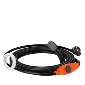 VEVOR Cable Calefactor para Tuberías Anticongelante de 4 m con Termostato Incorporado de 23 W/m, Instalación Conveniente para Conquistar el Invierno contra las Heladas, Protección de Tuberías Agua