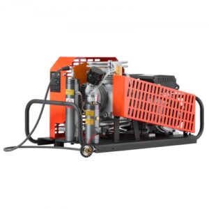 VEVOR Compresor de Aire PCP de 30 MPa para Tanque de Buceo, 60 L/min, Cuatro Cilindros, Parada Automática, con Sistema de Refrigeración por Ventilador para Paintball y Extinción de Incendios