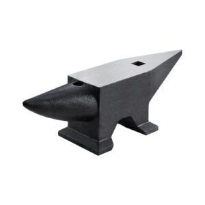 VEVOR Yunque de Acero 60kg Yunque de Cuerno con 2 Agujeros Redondo y Cuadrado 55HRC Yunque de Doble Cuerno Cuerno de Yunque Base de 260 x 185 mm Yunque de Trabajo Yunque de Cuerno para Hacer Joyas