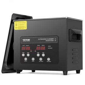 VEVOR 120 W Limpiador Ultrasónico, Máquina de Limpieza Ultrasónica Digital de 3 L con Modo Suave y Desgasificación Mejorada, Calentador y Temporizador para Joyas, Herramientas, Retenedores