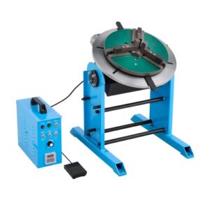 VEVOR Posicionador de Soldadura Giratorio, Capacidad de Carga de 200 kg, con Ángulo de Inclinación de -45° a 90°, Control de Velocidad de 0,5 a 5 RPM, para Corte, Rectificado y Ensamblaje, Azul