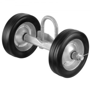 VEVOR Juego de Herrajes para Puerta Corredera 6" Rodillos Universales para Puerta Corredera Rodillo Guía de Puerta Corredera para Puertas Correderas y Puertas Enrollables Carga 600 libras, Negro