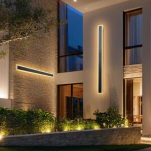 VEVOR Apliques de pared de Villa, 2 Piezas, Tira Larga de 120 x 8 x 5 cm, Apliques de Pared Modernos, Blanco Cálido de 3000 K, IP65 Resistente al Agua, Antioxidante, para Patio, Casa, Porche, Garaje