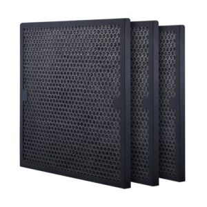 VEVOR Filtros de carbón activado 3 piezas filtros de eficiencia de etapa 2 de repuesto de filtro de aire compatibles con purificador, purificadores de aire, equipo de restauración de daños por agua