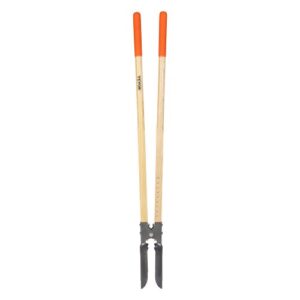 VEVOR Excavadora de Agujeros Manual para Postes Resistente con Mango de Madera de 1460 mm, Marcas de Escala y Hoja de Metal, Herramienta para Excavar Agujeros para Trabajo de Jardinería Al Aire Libre