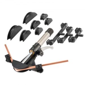 VEVOR Kit de Dobladora de Tubos Hidráulica de Cobre, 6 a 22 mm, Curva de 90°, con 7 Matrices de Aleación de Aluminio, para HVAC, Aire Acondicionado, Refrigeración y Reparación de Automóviles