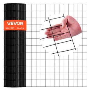 VEVOR Valla Metálica, 91 cm x 7,62 m, Alambre de Acero Galvanizado 1,52 mm Diámetro para Gallinas, Conejos, Recubierta de Vinilo para Recintos de Animales, Alambre para Jaulas, Vallas de Jardín