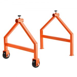 VEVOR Portacarretes de Alambre, Organizador Portátil para Cables con Ruedas, Portacarretes de Hasta 75,9 cm de Diámetro Carga de 99,8 kg para Uso Eléctrico, Industrial y Eficiencia de Trabajo